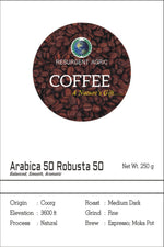 Load image into Gallery viewer, Arabica 50 Robusta 50 (Medium Dark - Fine)