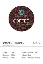 Load image into Gallery viewer, Arabica 50 Robusta 50 (Medium Dark - Fine)