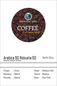 Arabica 50 Robusta 50 (Medium Dark- Medium)