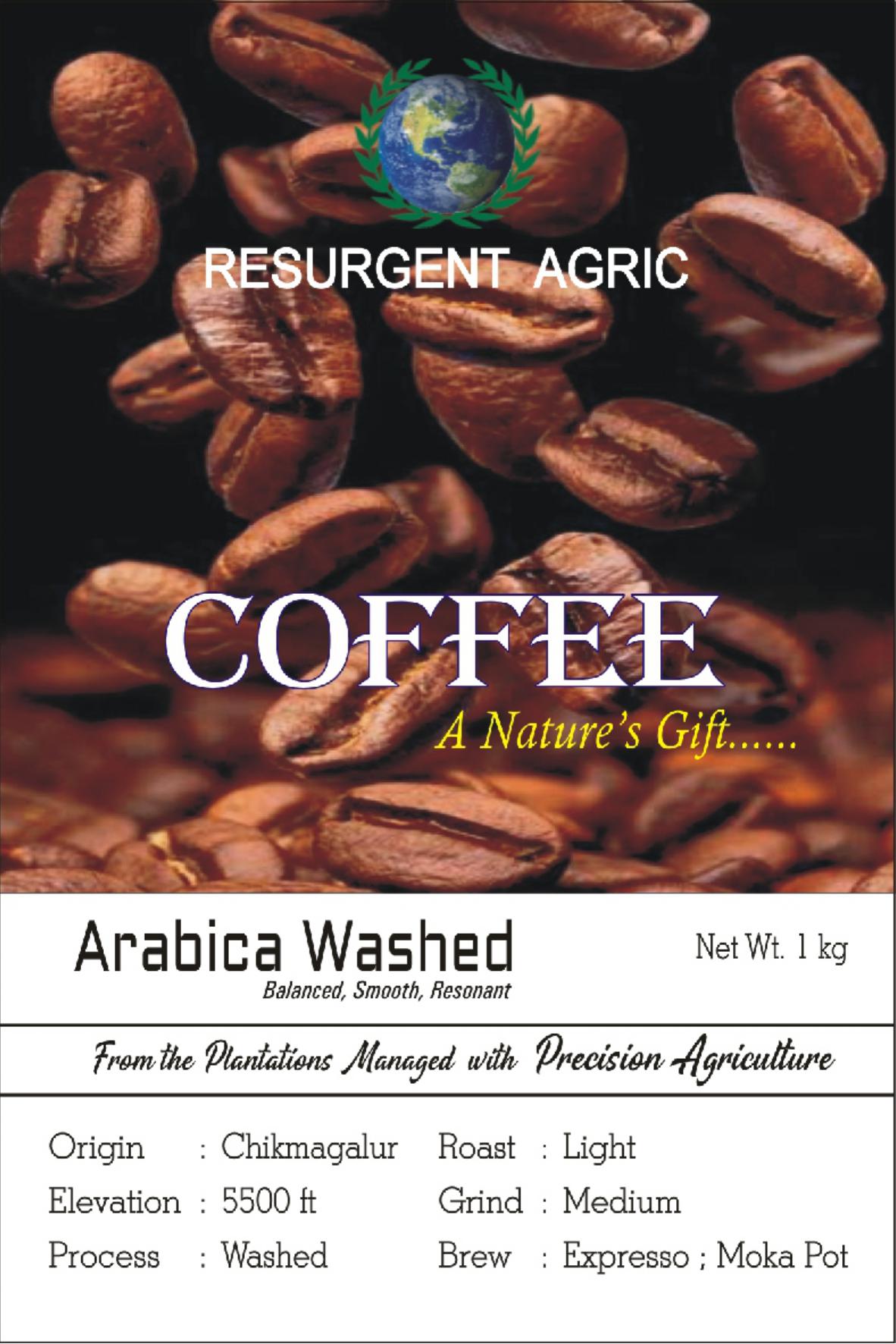 Arabica Washed (Light- Medium)