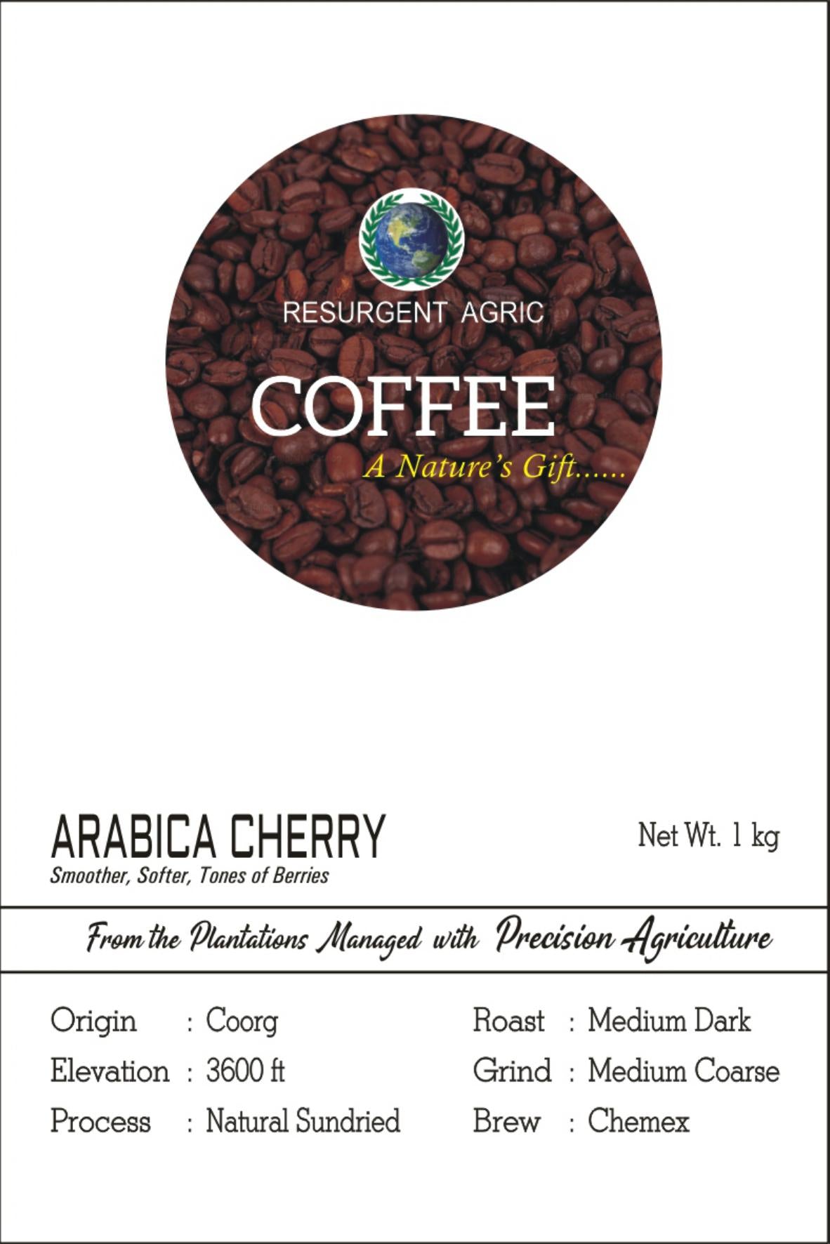 Arabica Cherry (Medium Dark - Medium Coarse)