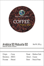 Load image into Gallery viewer, Arabica 50 Robusta 50 (Medium Dark - Coarse)