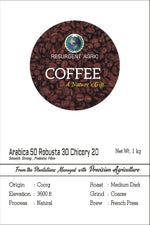 Load image into Gallery viewer, Arabica 50 Robusta 30 Chicory 20 (Medium Dark - Coarse)