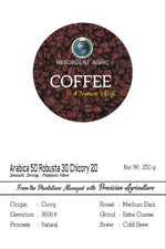 Load image into Gallery viewer, Arabica 50 Robusta 30 Chicory 20 (Medium Dark - Extra Coarse)