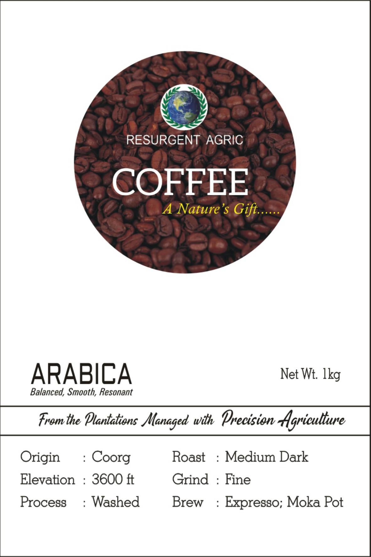 Arabica Washed (Medium Dark - Fine)