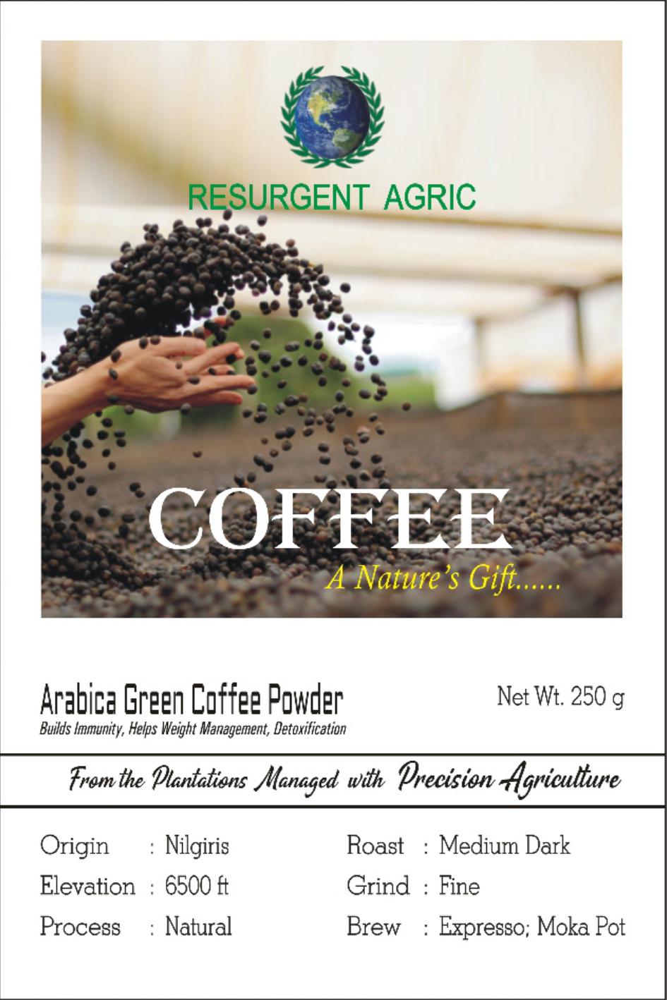 Arabica Green Coffee ( Medium Dark- Fine)