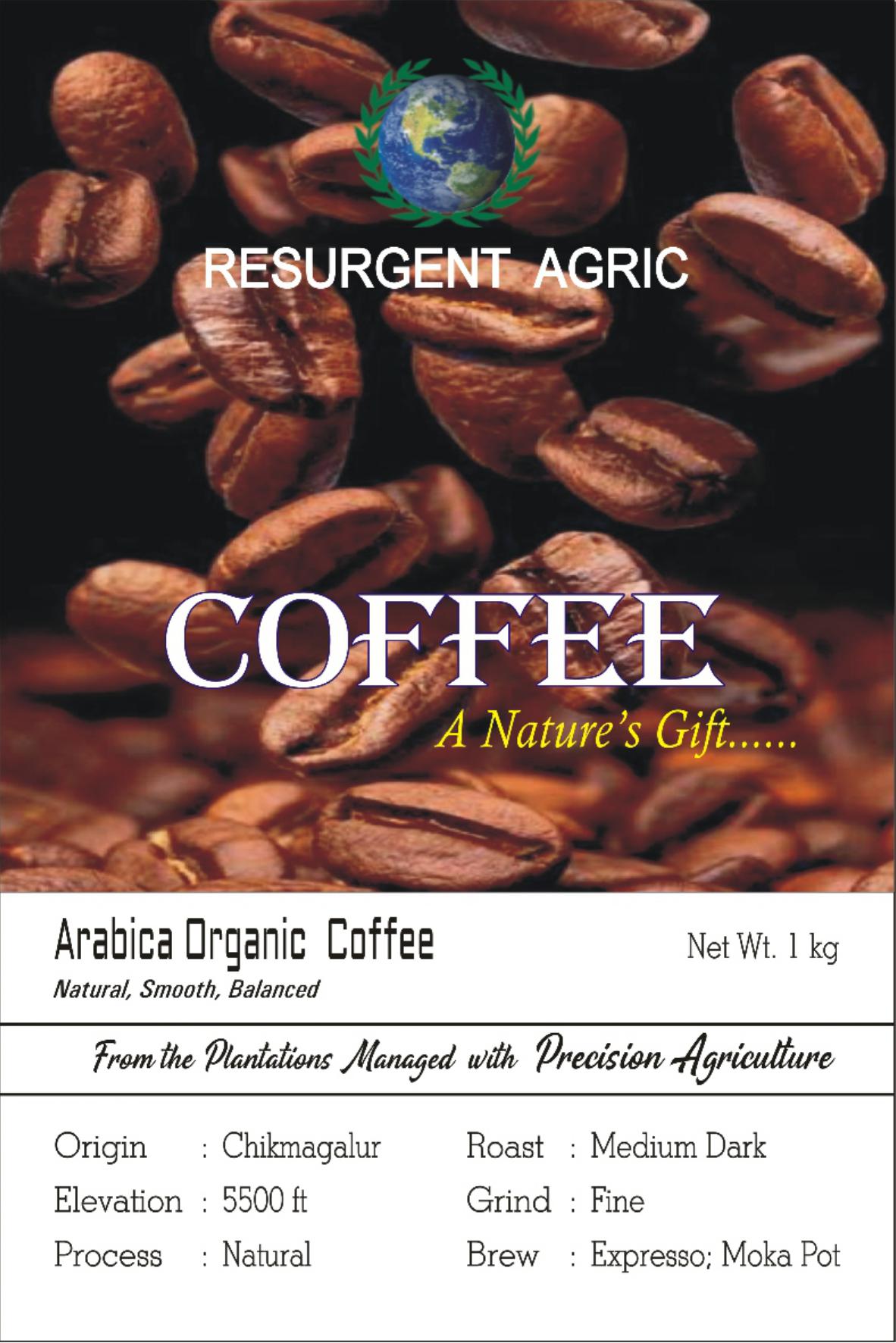 Arabica Organic Coffee (Medium Dark - Fine)
