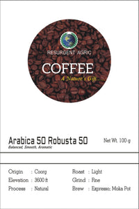 Arabica 50 Robusta 50 (Light - Fine)