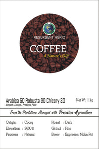 Arabica 50 Robusta 30 Chicory 20 (Dark - Fine)