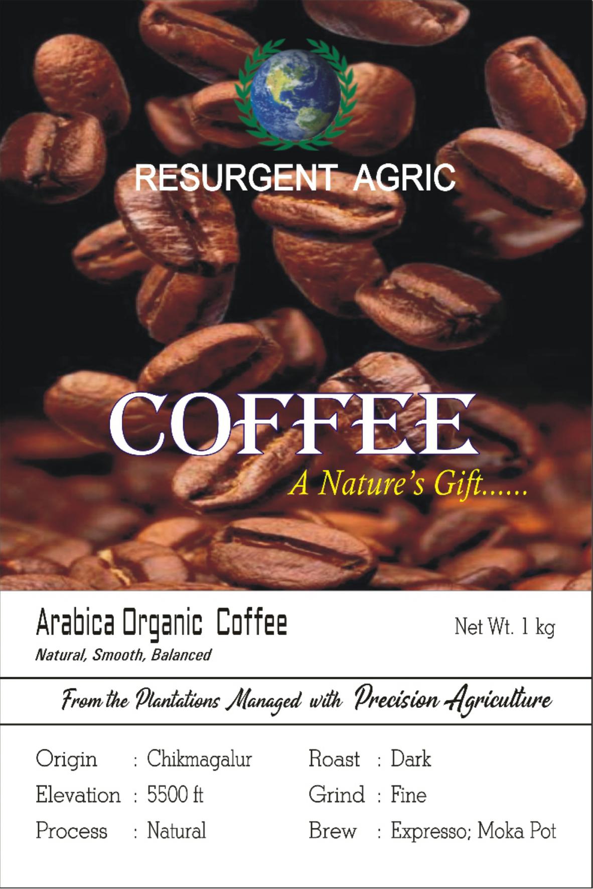 Arabica Organic Coffee (Dark - Fine)