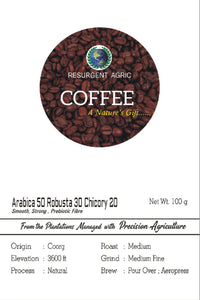Arabica 50 Robusta 30 Chicory 20 (Medium - Medium Fine)