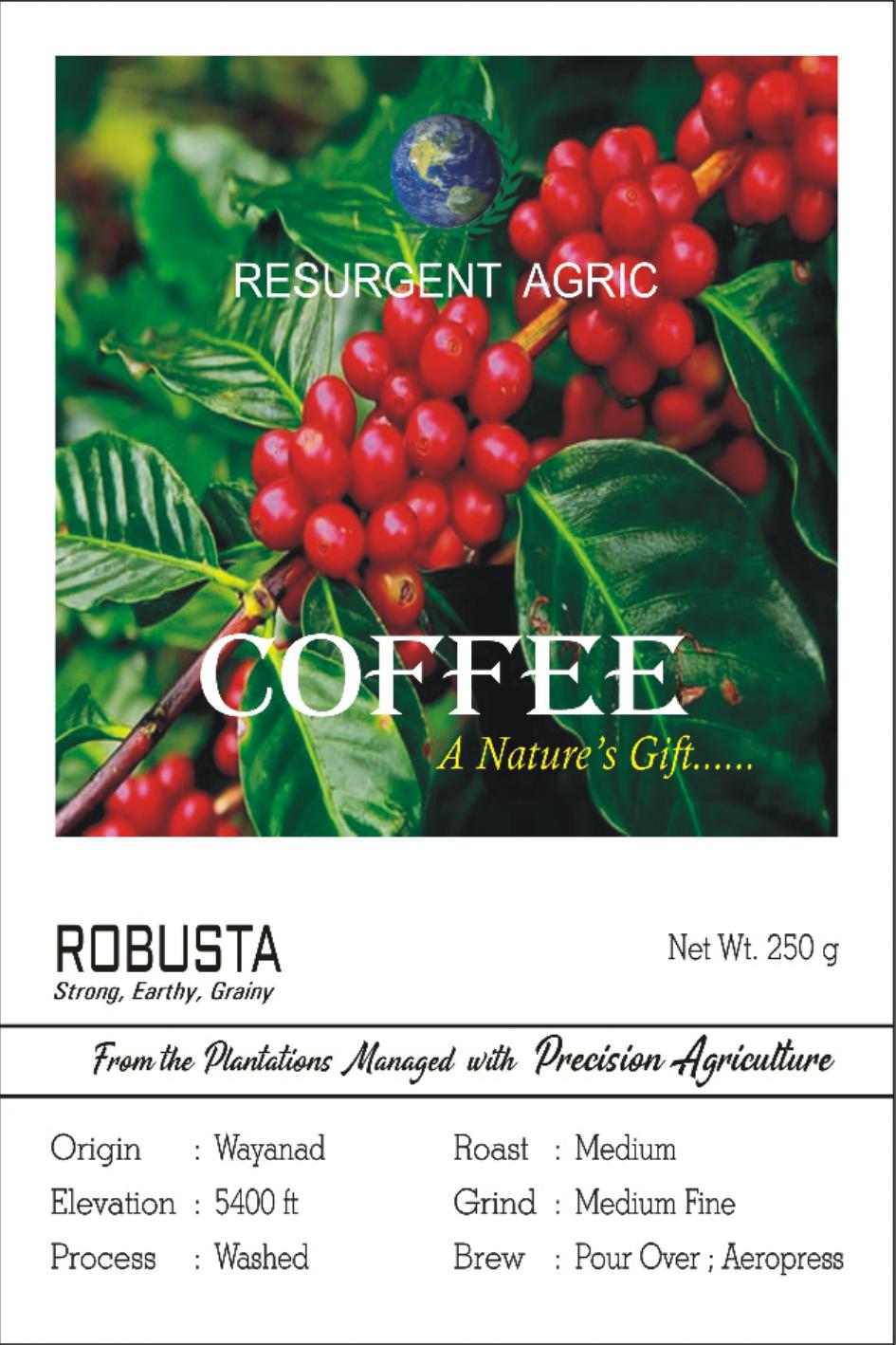 Robusta Washed (Medium - Medium Fine)