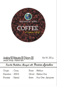 Arabica 50 Robusta 30 Chicory 20 (Medium - Medium Fine)