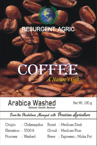Arabica Washed (Medium Dark - Medium Fine)