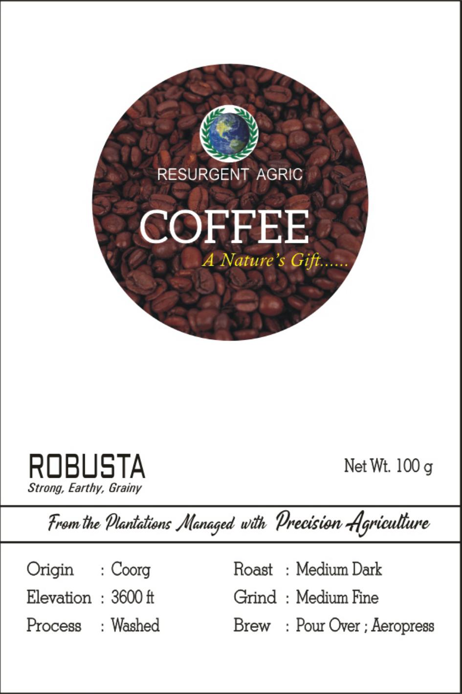 Robusta Washed (Medium Dark - Medium Fine)