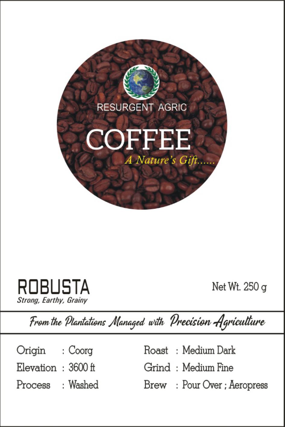 Robusta Washed (Medium Dark - Medium Fine)