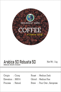Arabica 50 Robusta 50 (Medium Dark - Medium Fine)