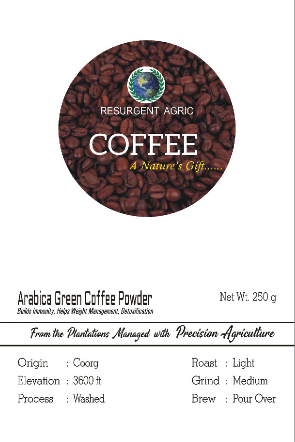 Arabica Green Coffee Powder (Light - Medium)
