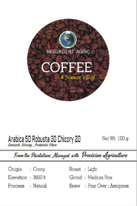Arabica 50 Robusta 30 Chicory 20 (Light - Medium Fine)