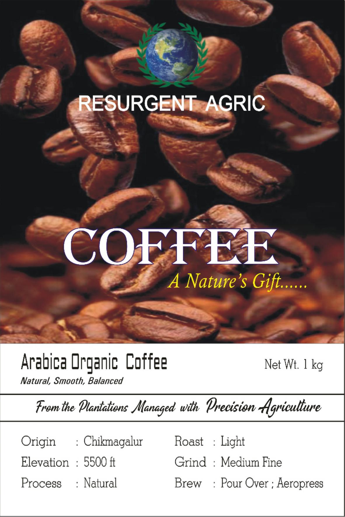 Arabica Organic Coffee (Light - Medium Fine)