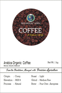 Arabica Organic Coffee (Light - Medium Fine)