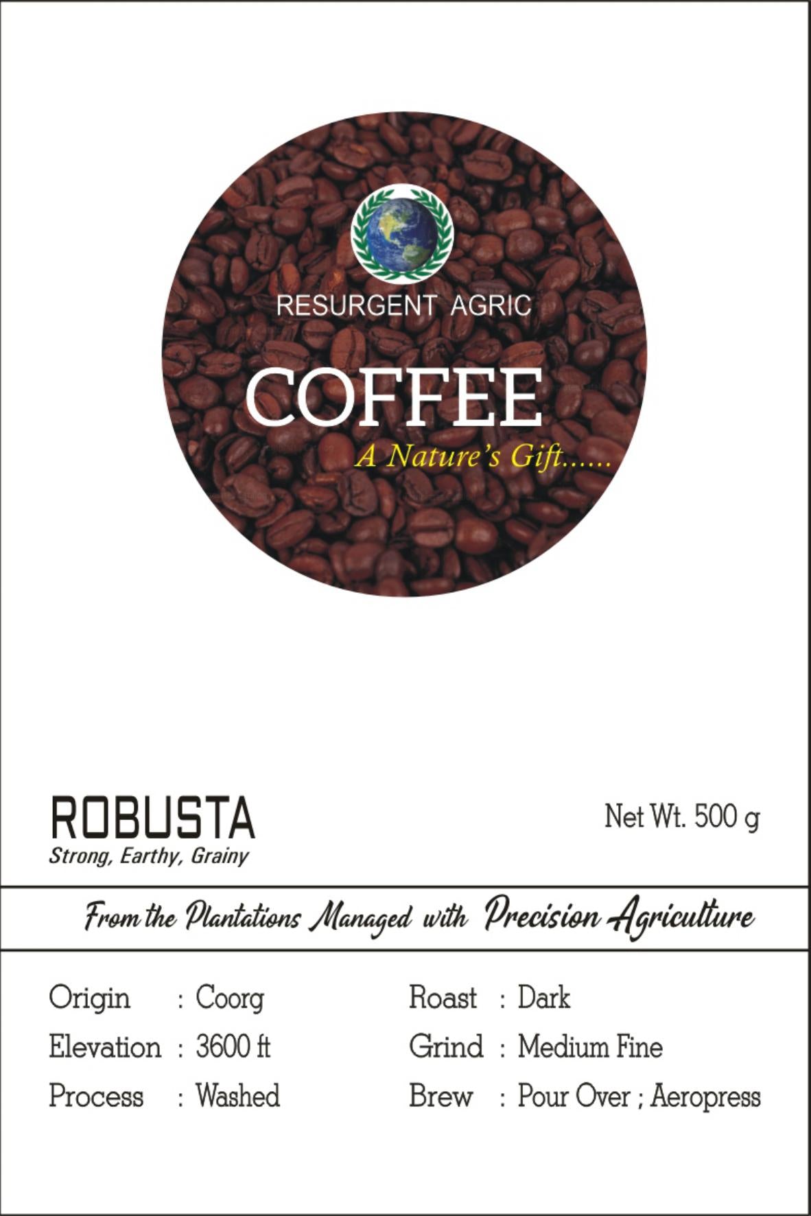 Robusta Washed (Dark - Medium Fine)