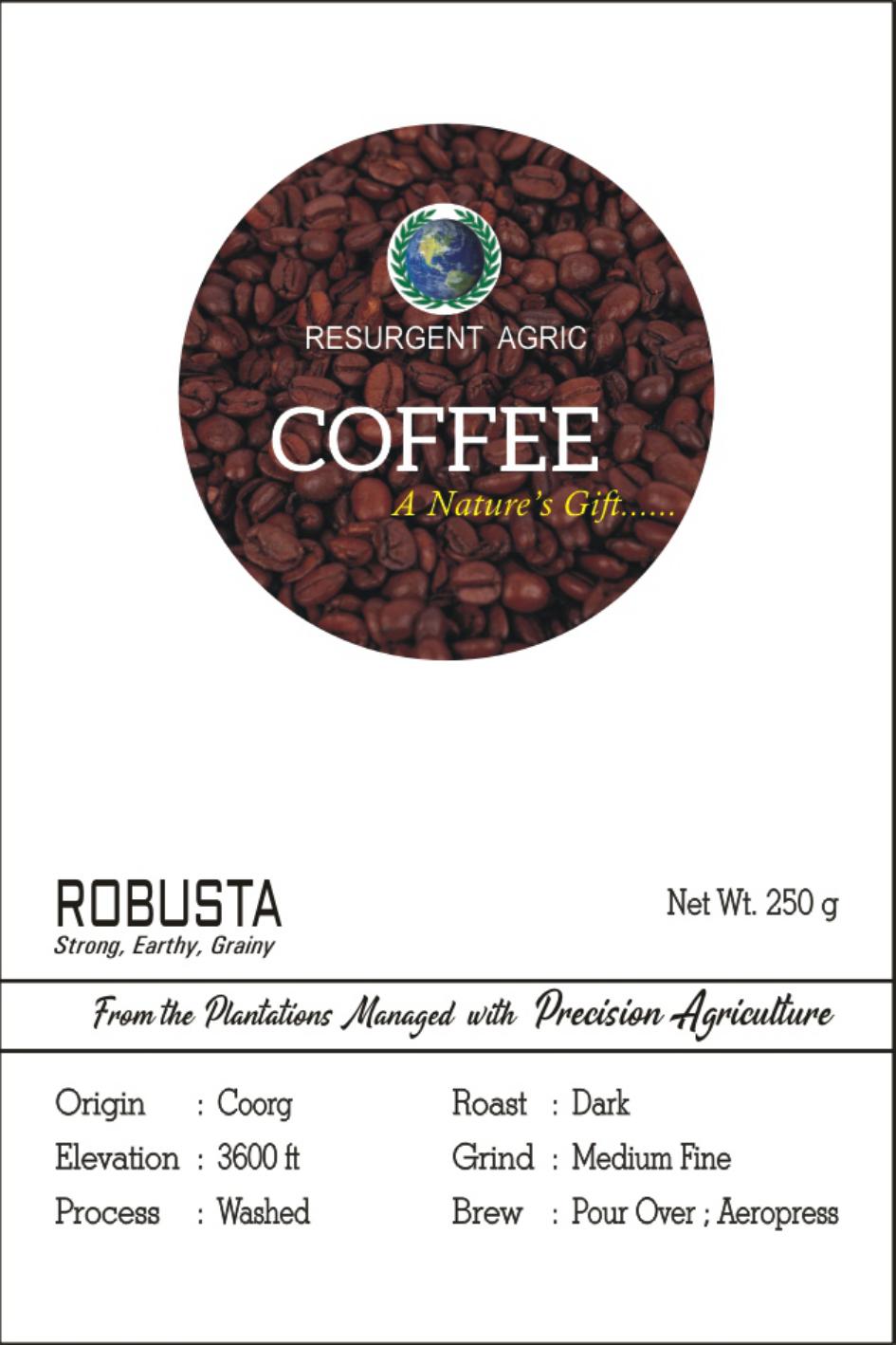 Robusta Washed (Dark - Medium Fine)