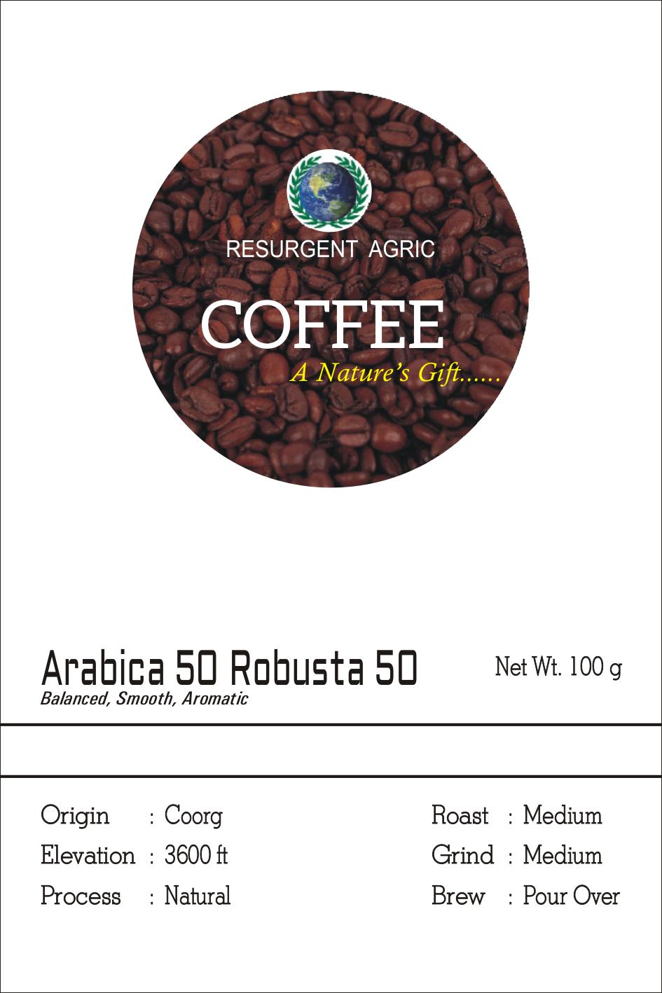 Arabica 50 Robusta 50 (Medium - Medium)