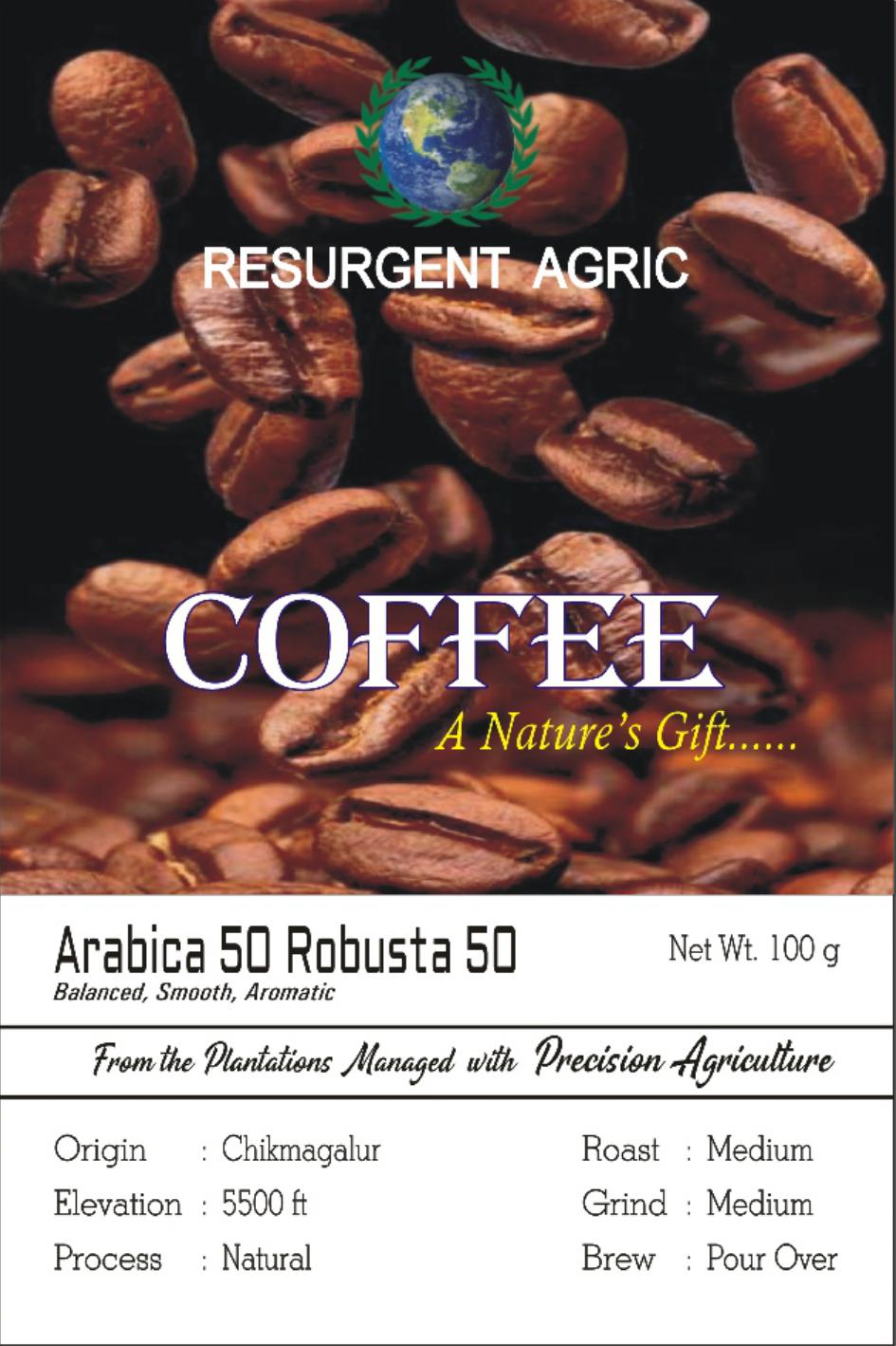 Arabica 50 Robusta 50 (Medium - Medium)