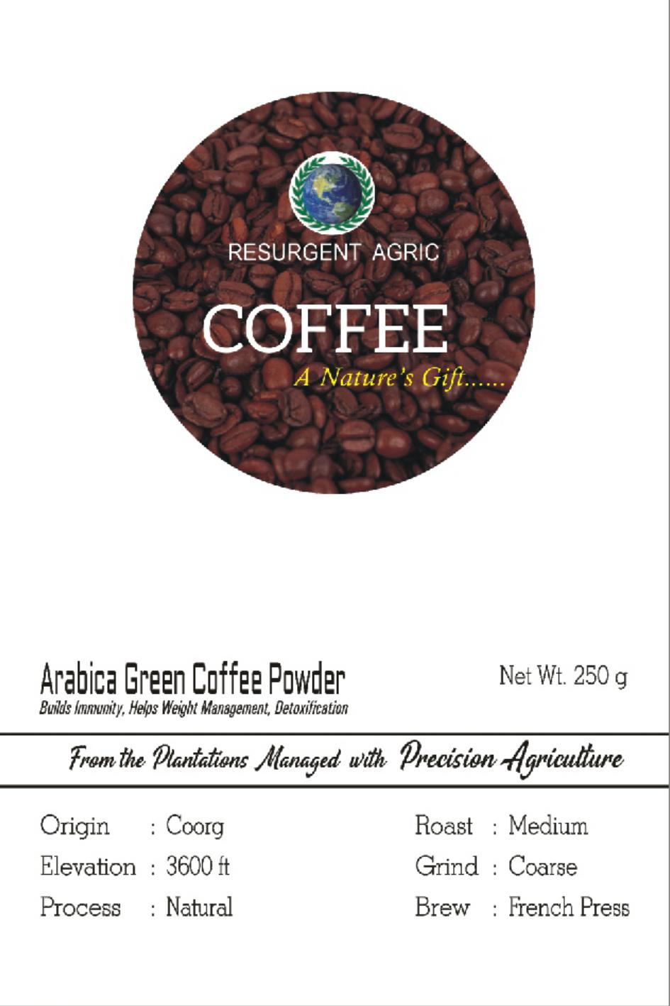 Arabica Green Coffee Powder (Medium - Coarse)