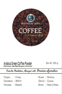 Arabica Green Coffee Powder (Medium - Coarse)