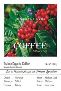 Arabica Organic Coffee (Medium Dark- Medium)