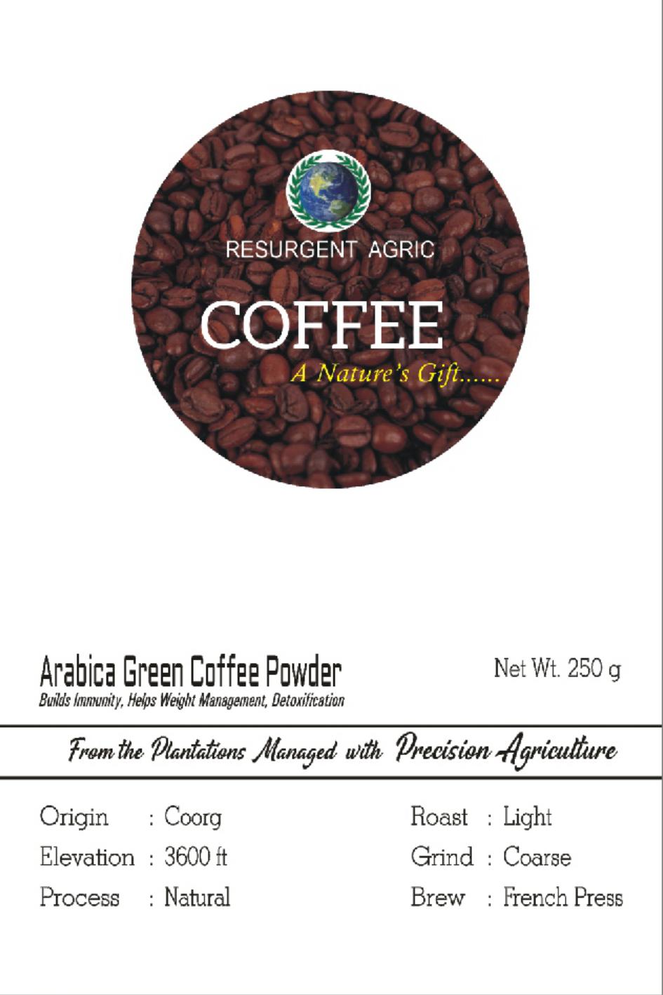 Arabica Green Coffee Powder (Light - Coarse)