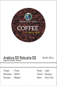 Arabica 50 Robusta 50 (Light - Medium)