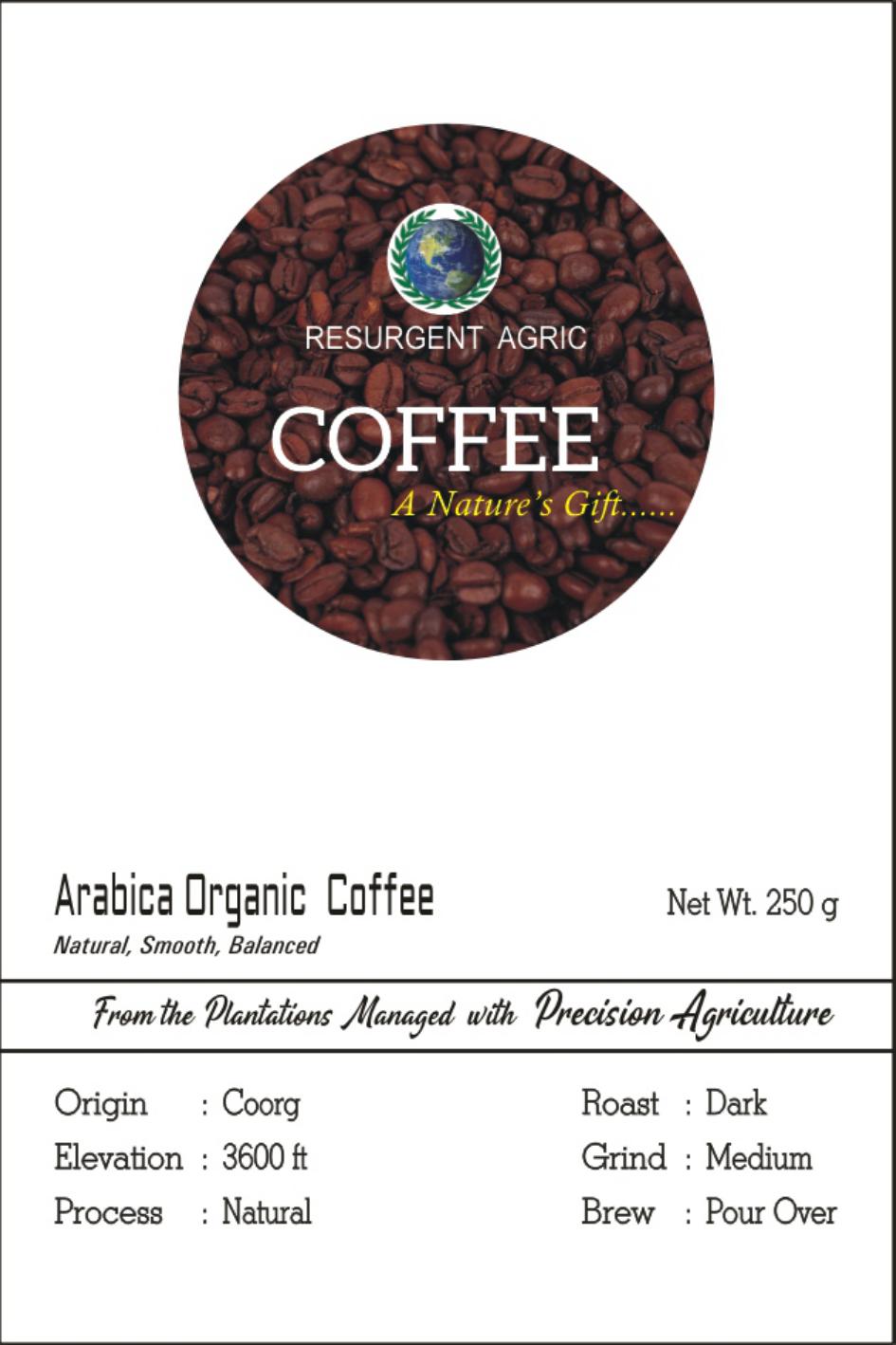 Arabica Organic Coffee (Dark - Medium)