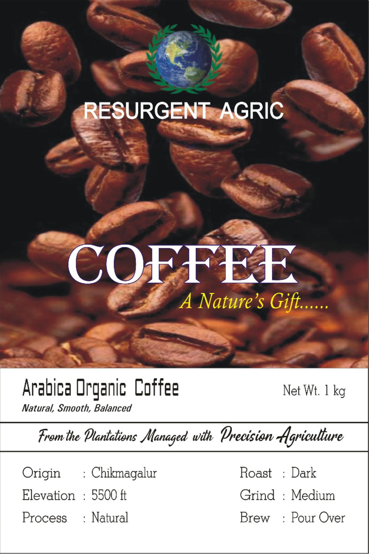 Arabica Organic Coffee (Dark - Medium)