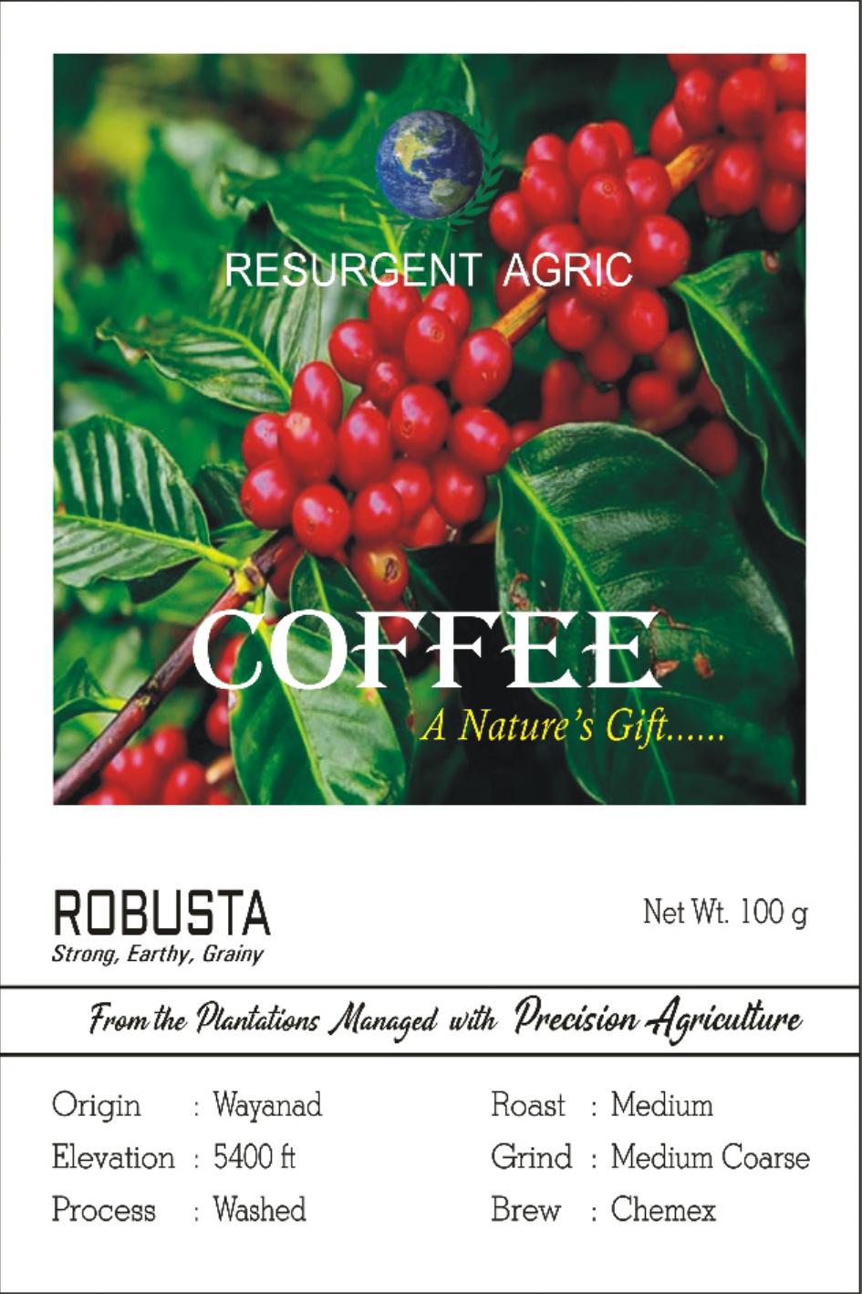 Robusta Washed (Medium - Medium Coarse)