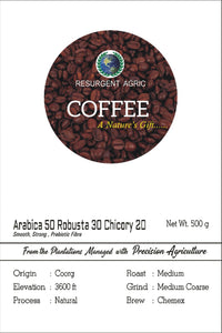 Arabica 50 Robusta 30 Chicory 20 (Medium - Medium Coarse)