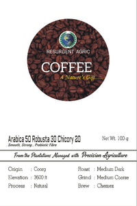 Arabica 50 Robusta 30 Chicory 20 (Medium Dark - Medium Coarse)