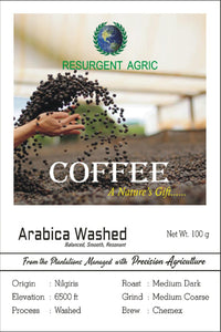 Arabica Washed (Medium Dark- Medium Coarse)