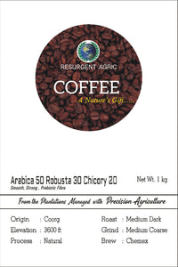 Arabica 50 Robusta 30 Chicory 20 (Medium Dark - Medium Coarse)
