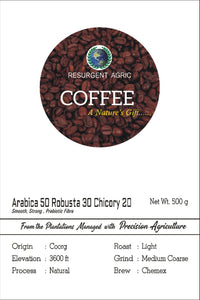 Arabica 50 Robusta 30 Chicory 20 (Light - Medium Coarse)