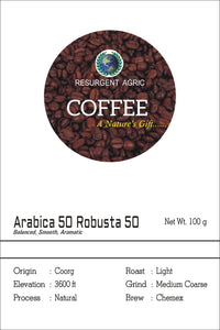 Arabica 50 Robusta 50 (Light - Medium Coarse)