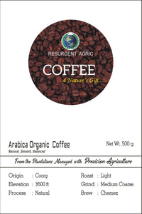 Arabica Organic Coffee (Light - Medium Coarse)