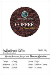 Arabica Organic Coffee (Light - Medium Coarse)