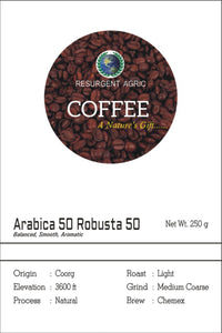 Arabica 50 Robusta 50 (Light - Medium Coarse)