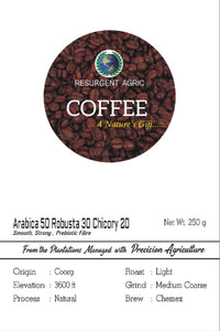Arabica 50 Robusta 30 Chicory 20 (Light - Medium Coarse)