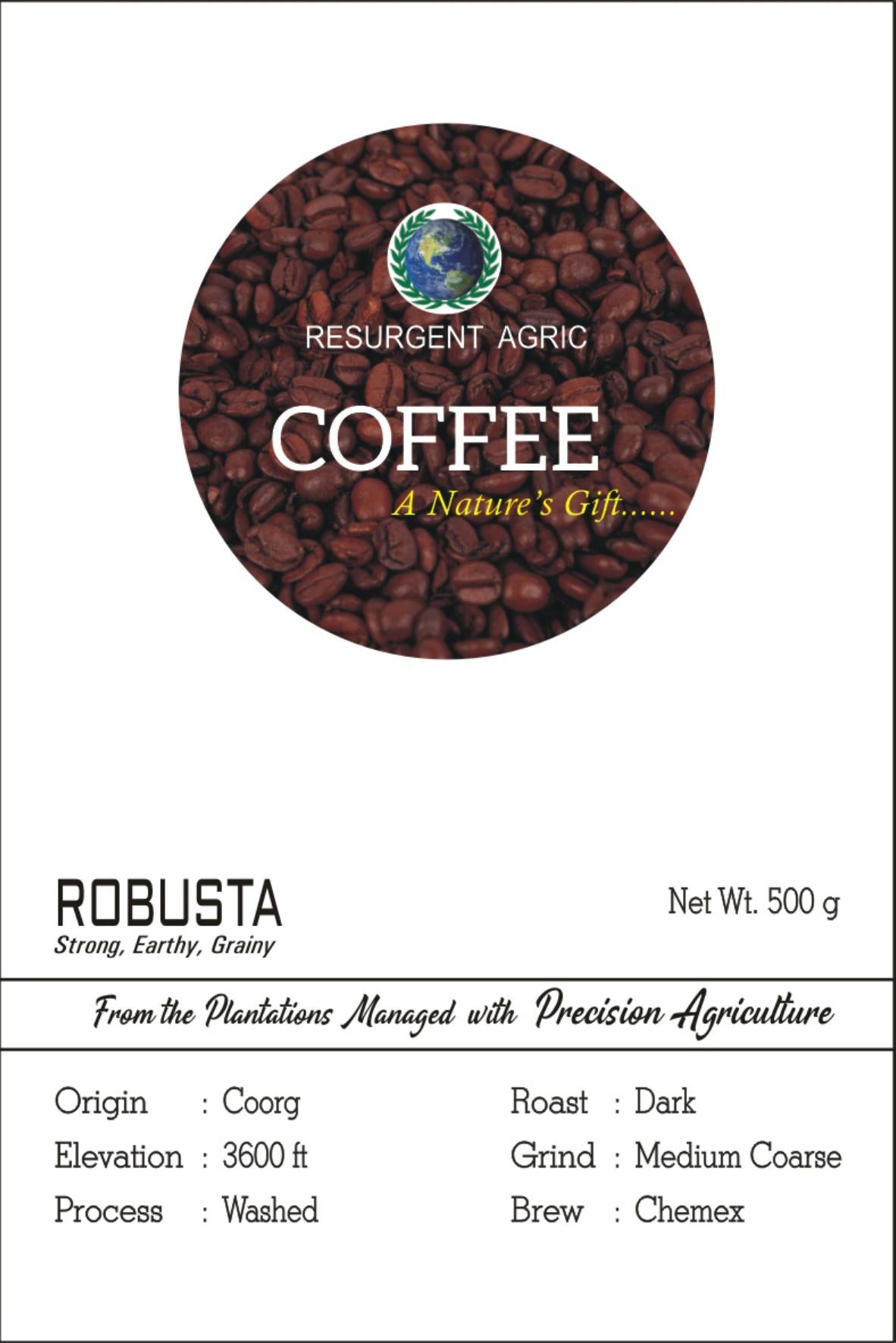 Robusta Washed (Dark - Medium Coarse)