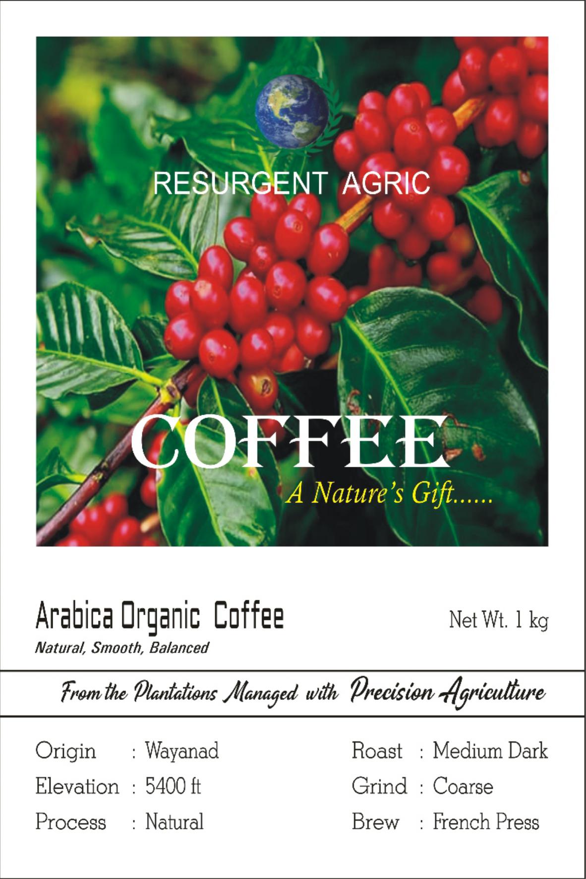 Arabica Organic Coffee (Medium Dark- Coarse)
