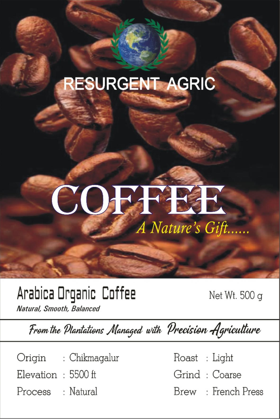 Arabica Organic Coffee (Light - Coarse)